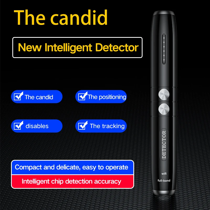 Hidden camera detector, T8 portable device GPS Tracker Detector Privacy Protector, infrared scanning detection, hotel anti-eaves