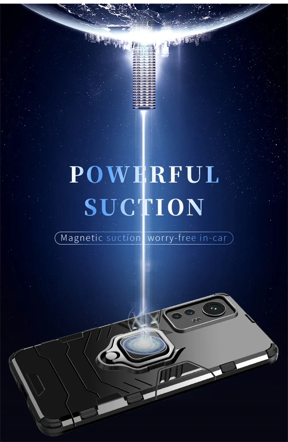 Magnet Armor For Xiaomi 13T 12X 11T 12T 13 12 Mi 9T 10T 10 9 8 A2 11 Lite 5G NE 11i Pro A3 A1 ShockProof Ring Case Cover_voghion.com