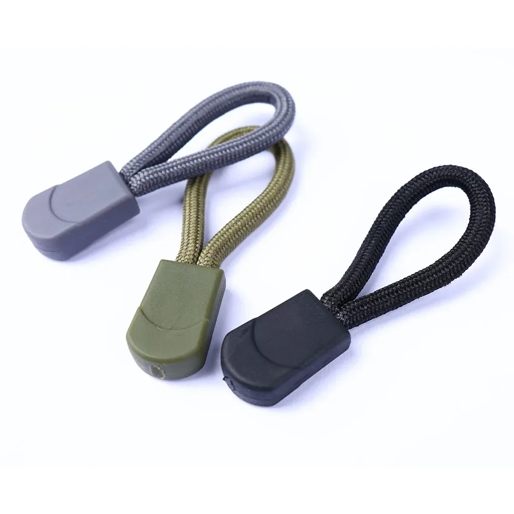 Zipper Pullers Simple Practical Black Slider Zipper Repair Tools Apparel Accessories 10PCS