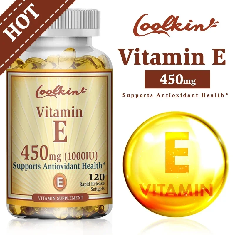 

Vitamin E Capsules 450 mg - Non-GMO, Gluten-Free, Preservative-Free