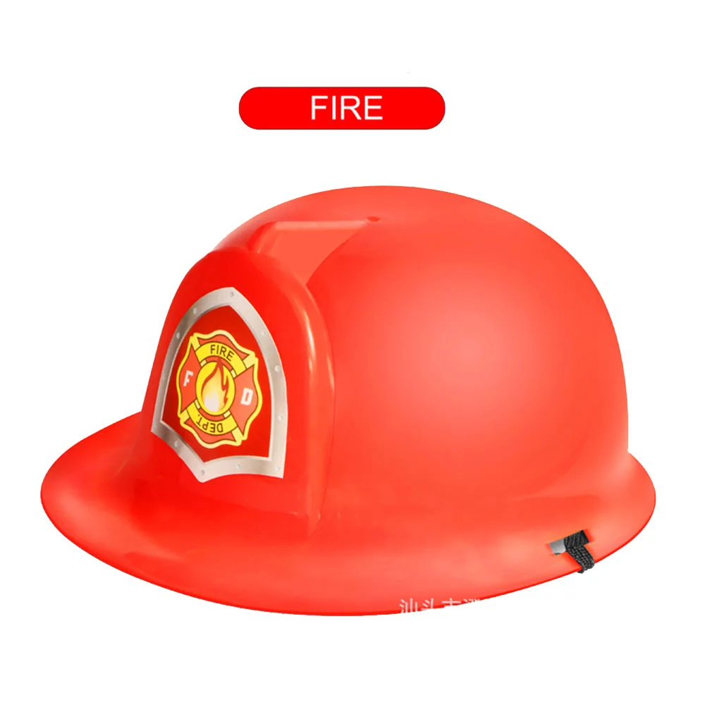 Fireman Hat Straw Fire Helmet 1/3pcs Firefighter Helmet Firetruck Themed  Party Plastic Hat Dress Up Helmet Accessories Kids Firefighter Birthday  Party