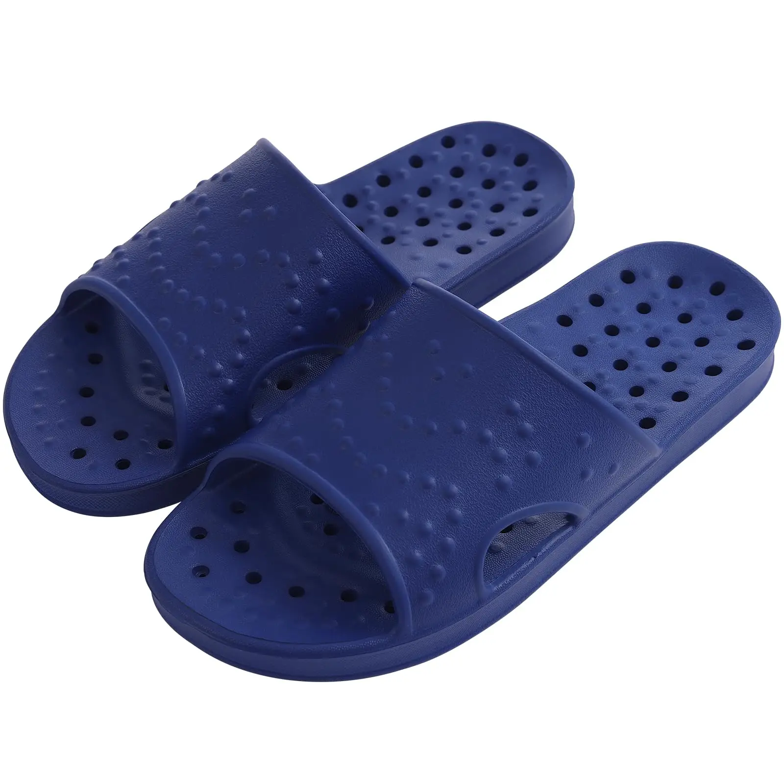 Shevalues Schnelltrocknende Duschpantoffeln für Damen und Herren, rutschfeste Indoor-Slides, weiche Sommer-Badezimmerpantoffeln mit Fußgewölbestütze – Detail 12