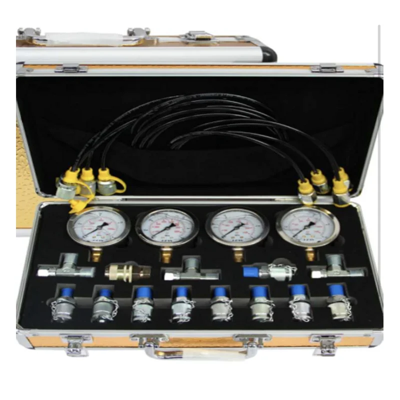 

NEW 16-joint excavator hydraulic pressure gauge test kit, professional hydraulic measurement toolbox for hydraulic machinery