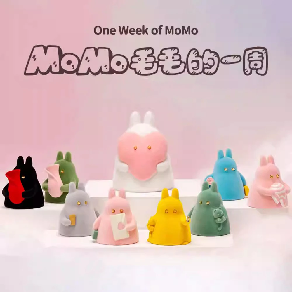 

MoMo One Week of Momo Artist Series глухая коробка загадочная коробка, игрушки, кавайная фигурка, коробка сюрпризов, настольные украшения, коллекция подарков для девочек