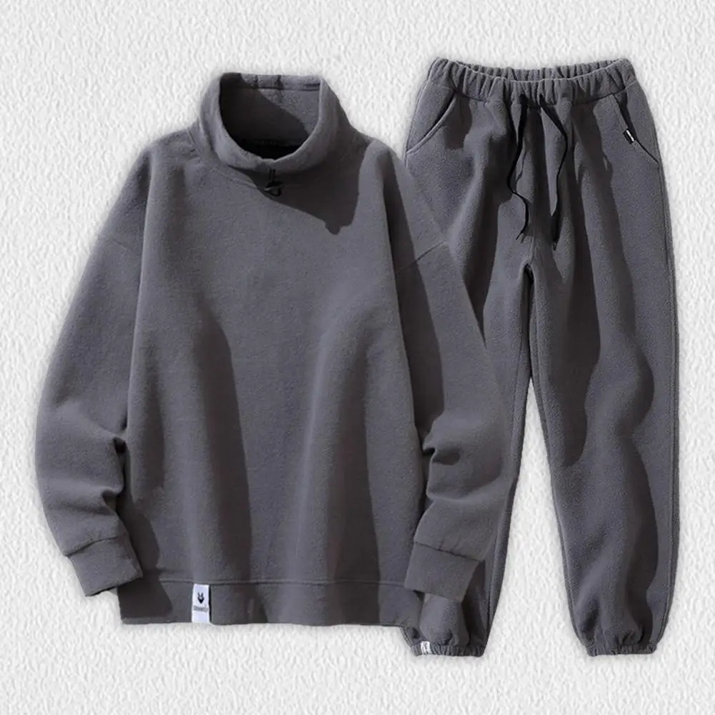 

Мужская модная одежда, трендовый теплый повседневный спортивный костюм, мужские спортивные костюмы и брюки, комплект из 2 предметов, Удобный флисовый Мужской комплект для бега