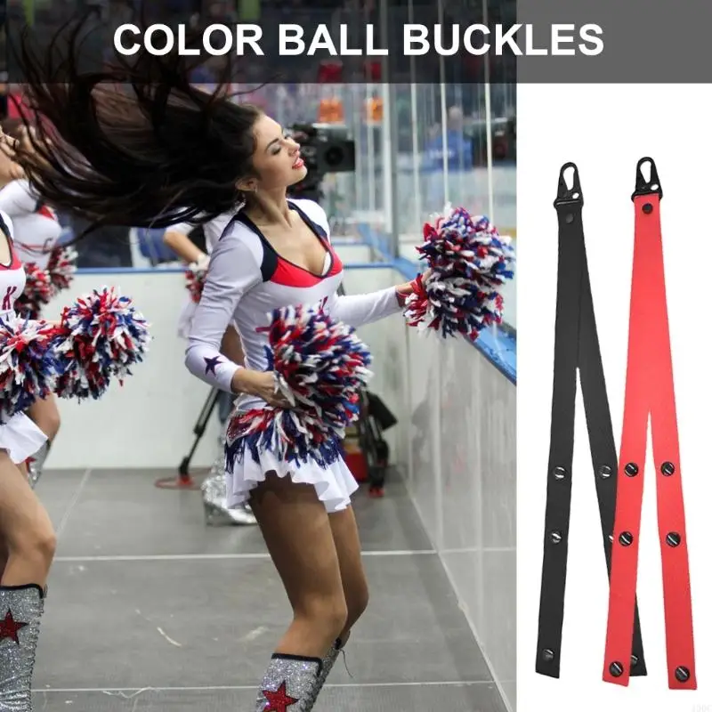 Cheerleader Pompon Holder Strap Cheer Bows Holder for Backpack Dance Cheerleading Gifts for Girl Easy to Use