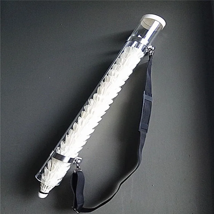 100cm Length Transparent Badminton Server Training Device Badminton Storage Bag Shuttlecock Tube Holder 1-3cans combination