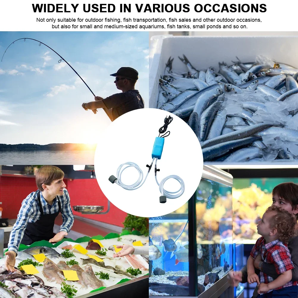 5-1PCS Mini Aquarium Air Pump USB Aquarium Oxygen Air Pump Fish Tank Silent Air Compressor Aerator Portable Fish Tank Air Pump