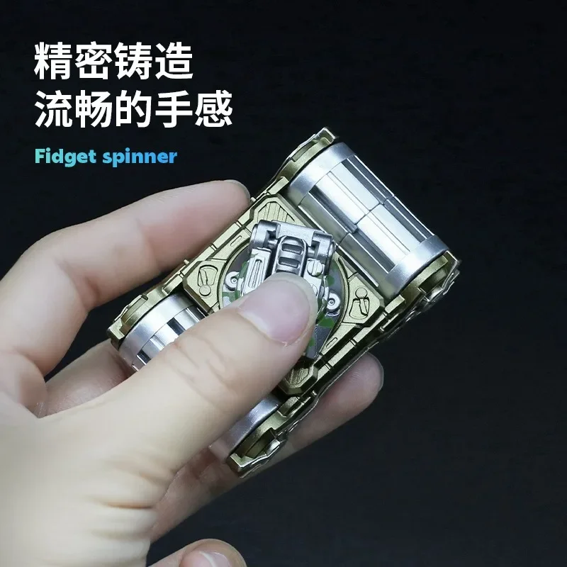 New tank model fingertip gyro decompression decompression rotary vent small toys three-finger gyro small gifts.
