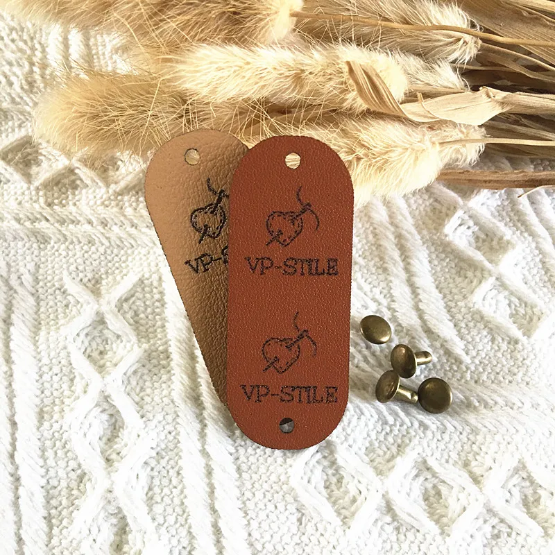 

30 шт., этикетки ручной работы с заклепками для одежды