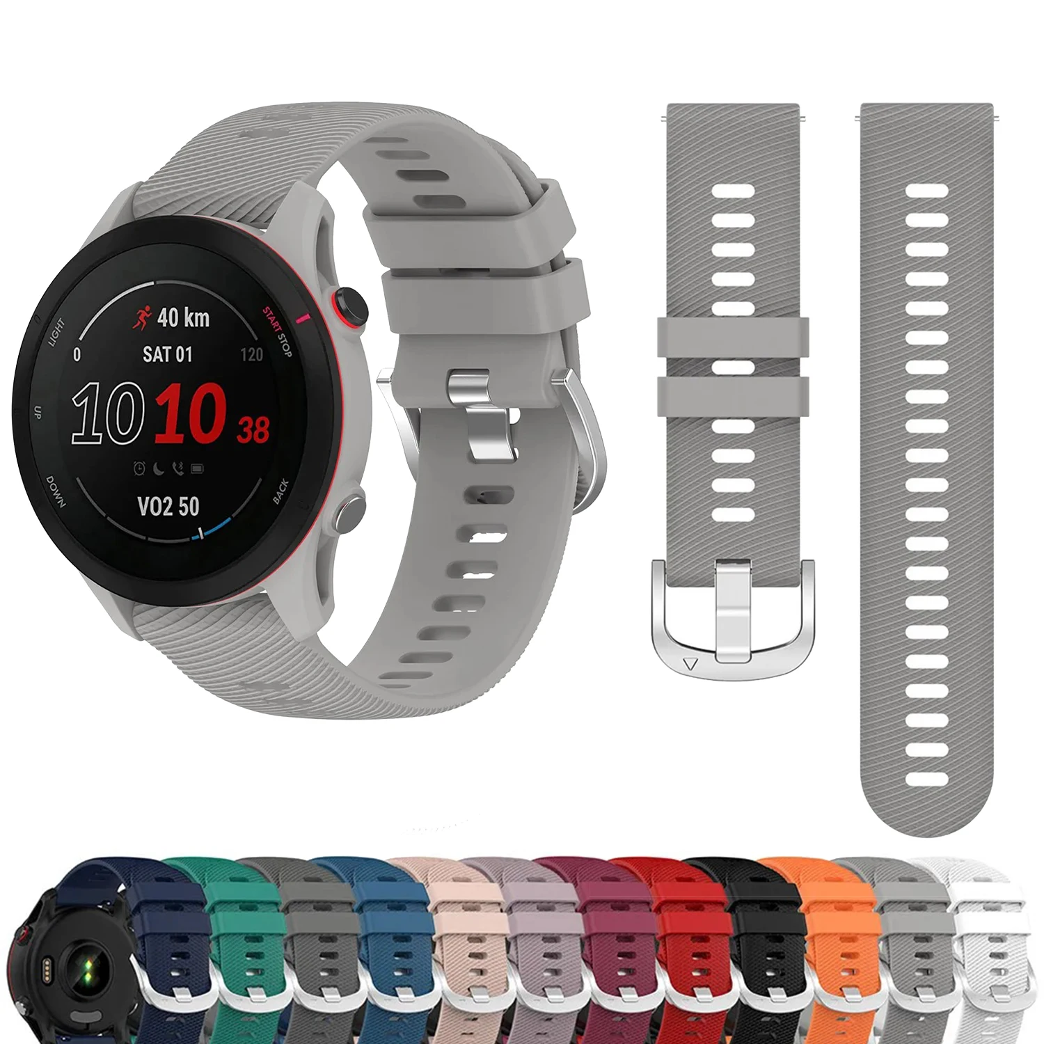 Premium Silicone Bracelet Replacement Strap - 20mm/22mm