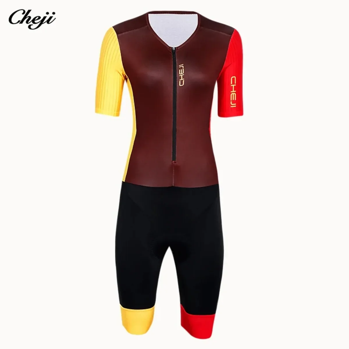 Cheji Women's Summer Riding Tights Jumpsuit Cycling Clothing Quick Drying High Quality Jersey Leg Warmers Bib Shorts Pants