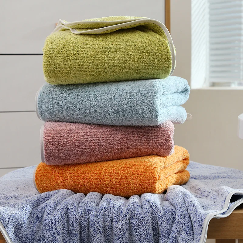 Bamboo Charcoal Terry Bath Towel Set Adult Bamboo Carbon Fiber Bathroom Towel Microfiber Hair Face Hand Bath Set