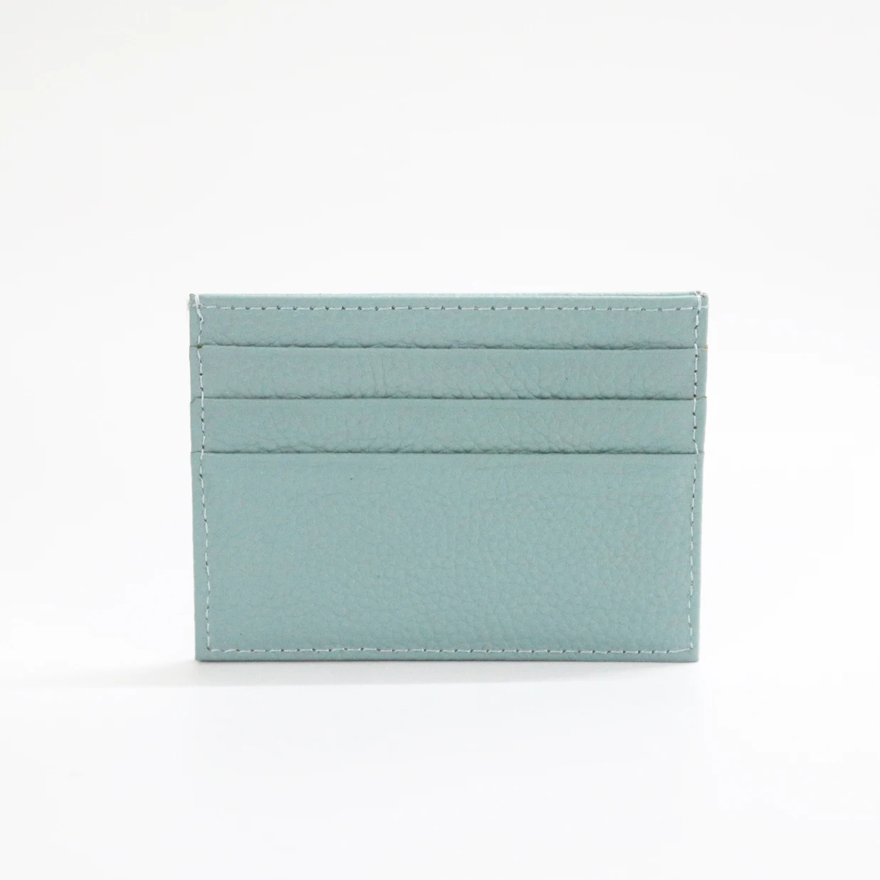 Personalized Genuine Leather Card Holder – Custom Initial Slim Wallet & Monogrammed Name Case