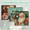 30 Sheets Adult Spiral Colouring Book, 8.3x 8.3 inch 100gsm Thick Paper, Perfect for Back to School Gifts, Halloween Gifts 1
