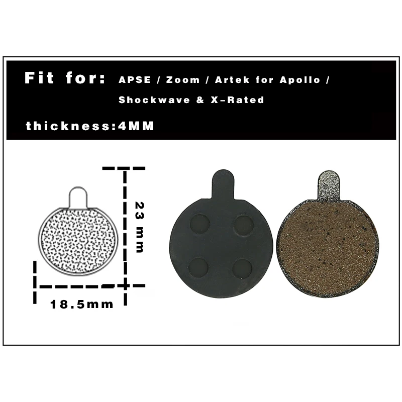 Bicycle Brake Pads MTB Bike Hydraulic Disc Brake Pads For APSE