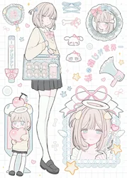 Cartoon Character Series Sticker Handbook for Cute Phone Case Decoration (02)