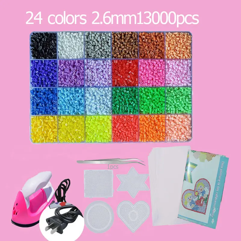 Hama Beads Box Embalagem Thermal mosaic Ferro Educação Beads, Ironing beads Fuse Beads Brinquedo DIY, 24 48 72 Cores 2.6MM 5MM - Image 25
