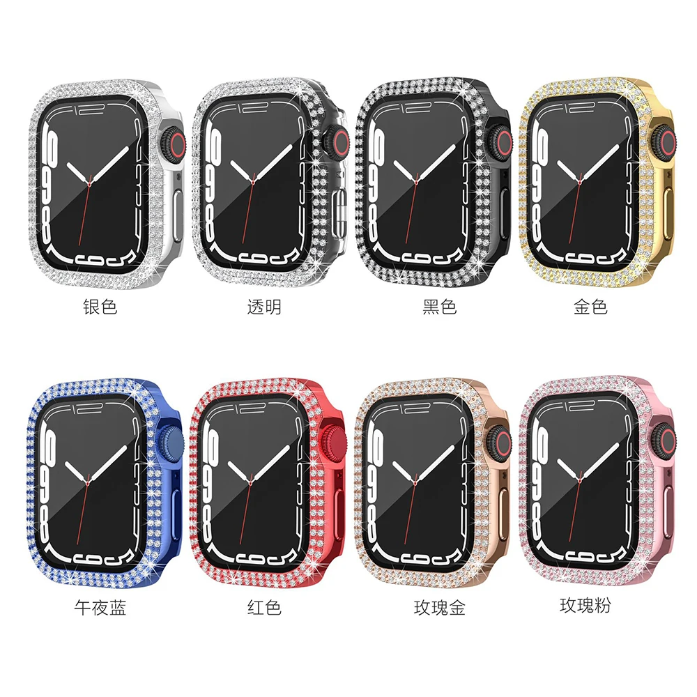 Luxury Diamond Protective Case with Tempered Glass