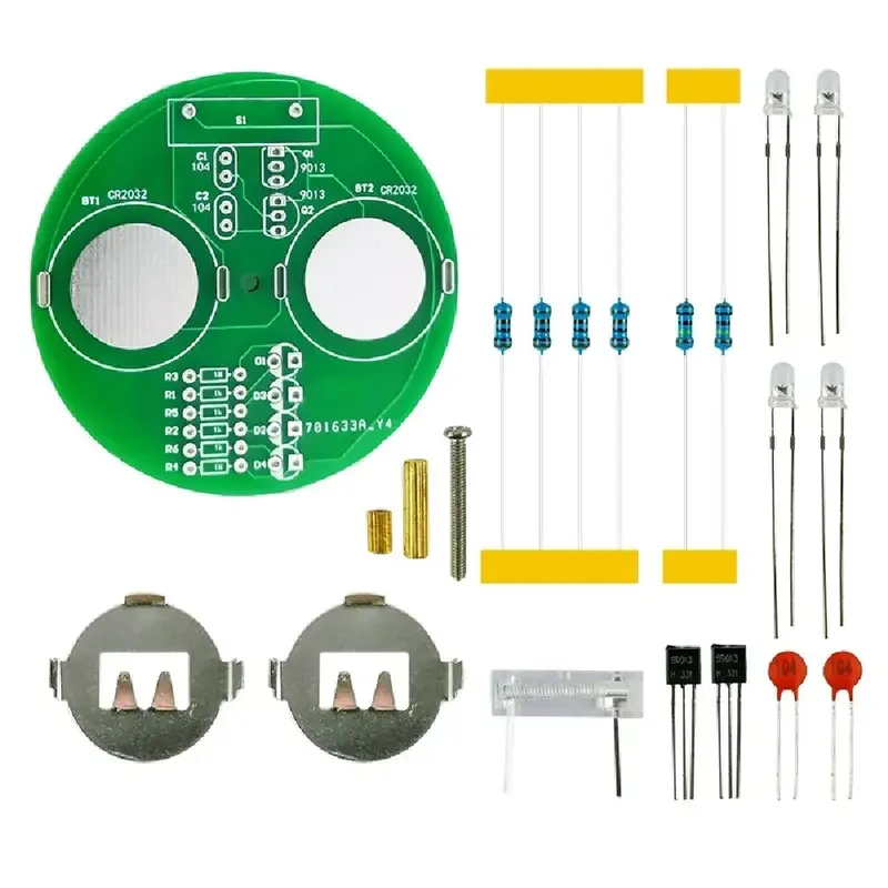 Diy Electronic Kit LED Gyro DIY Welding Kit Rotating Lantern Inline Components Diy Electronic Sodering Project(without Battery) - Image 2