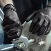 Industrial Black Nitrile Gloves 8mil Heavy Duty Disposable Gloves with Diamond Textured Latex Free Mechanic Tattoo Auto Gloves 6