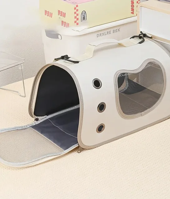 Portable Pet Carrier Bag for Small Dogs Cats Outdoor Foldable Cat Bag Breathable Cat Shoulder Bag Kitten Carrying Bag 2