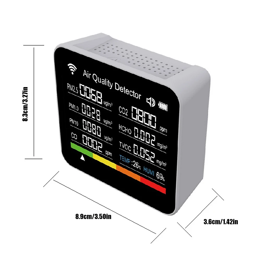  PM2.5 PM1.0 PM10 PM10 PM10 HCHO TVOC CO CO2 跮  , , 繫, б, â  , 15 in 1