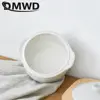 DMWD Electric Slow Cooker 1L Stew Pot 7 Menus Cooking Machine Porridge Casserole Soup Maker 24H Appointment Ceramic Liner 220V 6