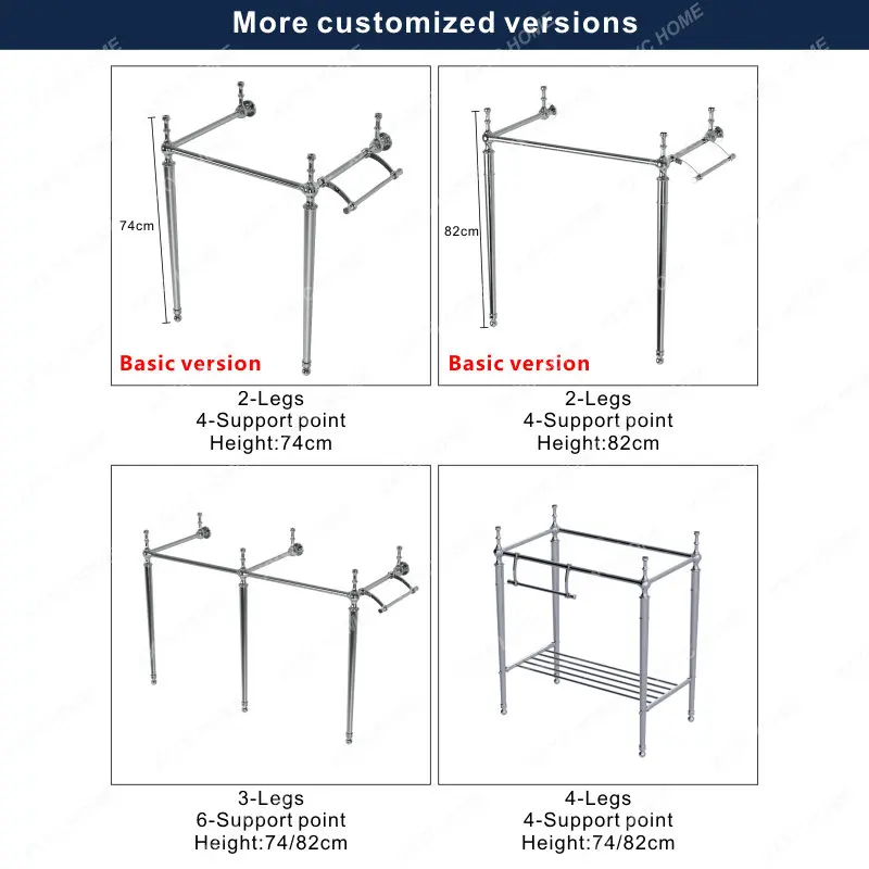 Bathroom Marble Countertop Metal Bracket Base Metal Stand