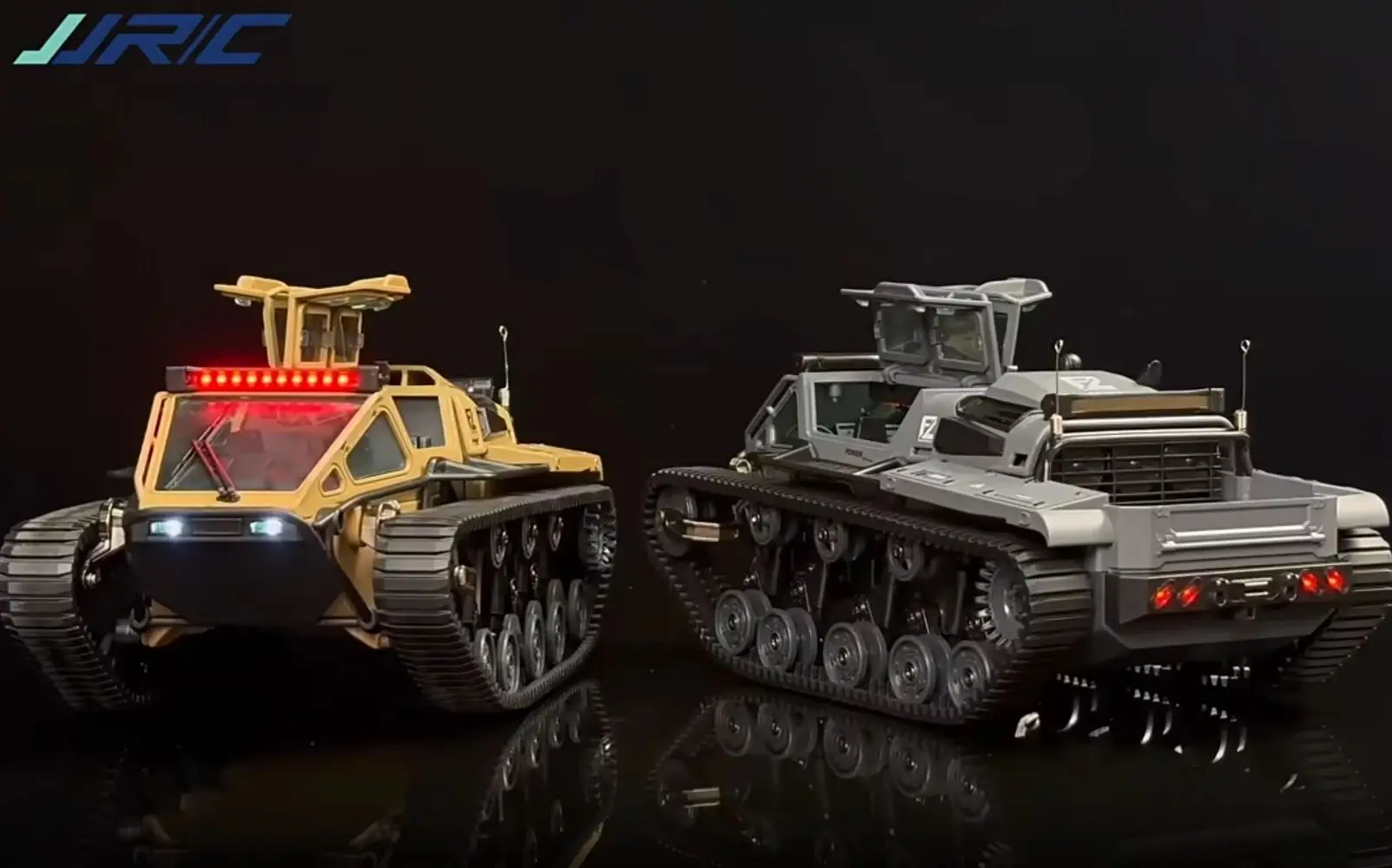 JJRC C8812 LED ライト 追跡タンク模型 RC JJRC C8812 LED Light Full Scale Tracked Tank Simulation