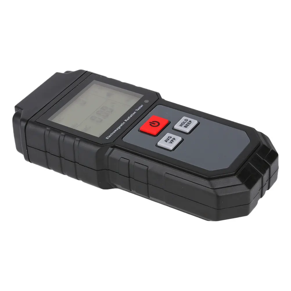 방사선 EMF 측정기 LCD 디스플레이 슬립 디자인 사운드 라이트 알람 방사선