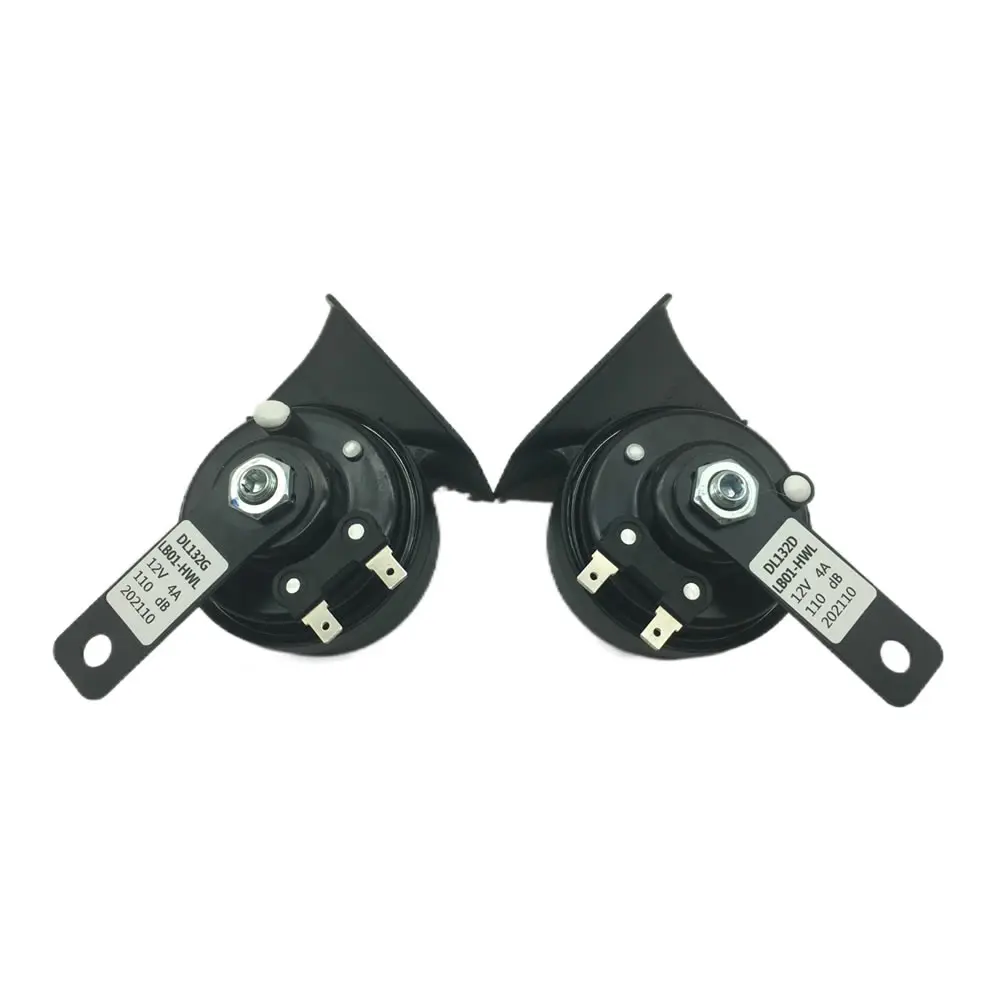12V Waterproof Snail Horn 110-125db High/Low Tone Universal Fit for Car Truck Motorcycle