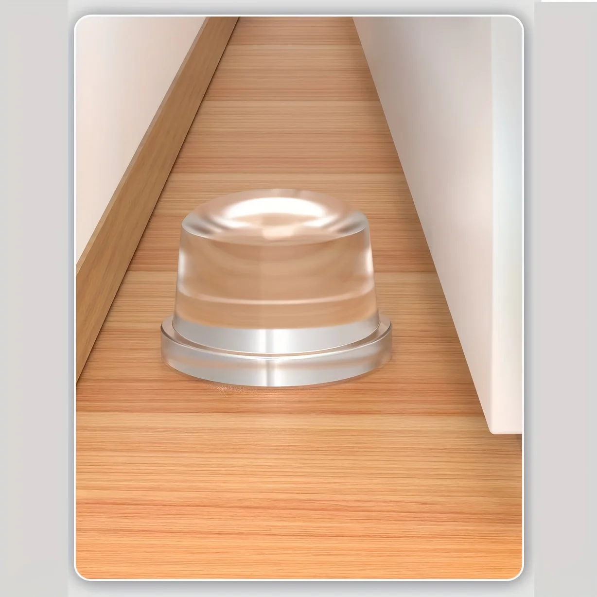 Transparent Silicone Door Stopper No Drill Anti Bump Pad for Office Home Safety Protection Dodgers Door Stop Home Improvement