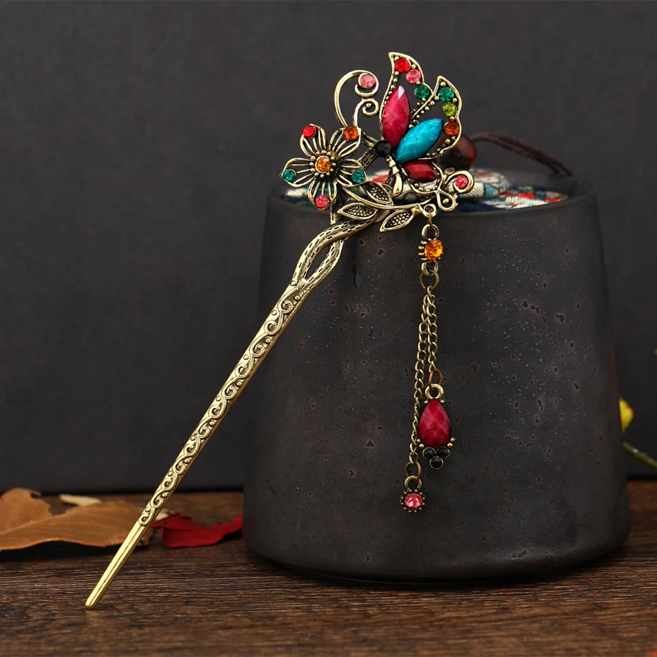 Hair Stick Jewelry Hairpins Hair Accessory for Women Vintage Wedding Charm