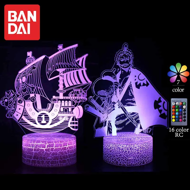 

One Piece Anime Figures Luffy Zoro 3D Led Table Lamps Neon Night Light Kids Bedside Lamp Home Decorations Indoor Lighting Gifts