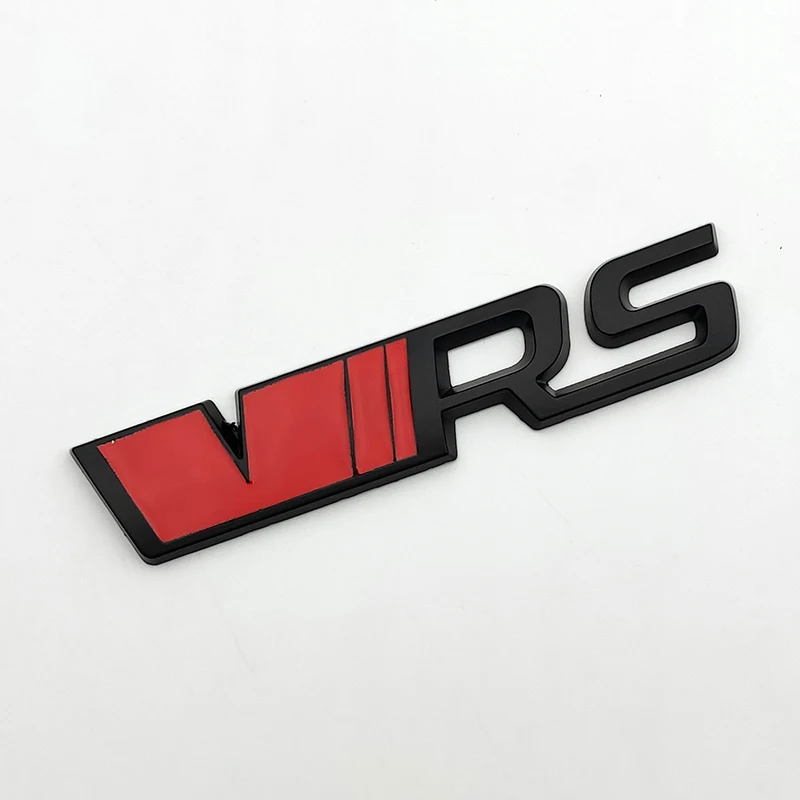 3d RS Logo VRS Emblem Nameplate Car Front Grille Trunk Badge RS VRS Accessories