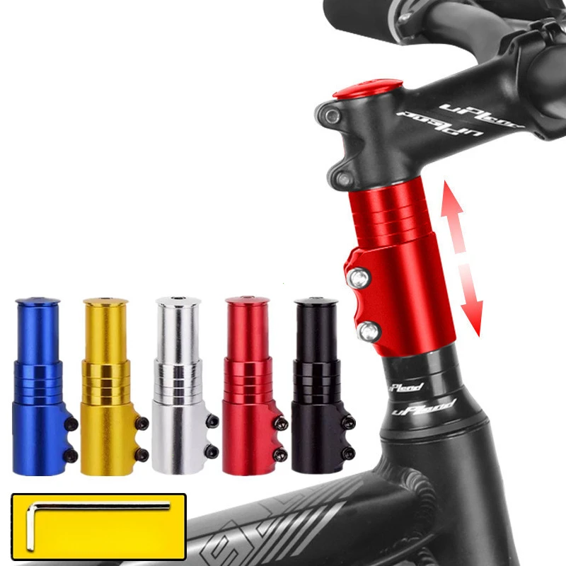 Bike Stem Fork Bicycle Handlebar Extension Riser Rise Up Bicycle Adapter Durable MTB Power Mountain Cycling Part 120mm