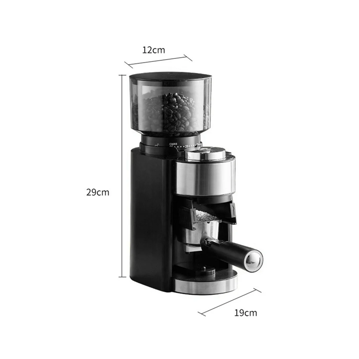 

Electric Coffee Grinder 18 Level Adjustable Burr Mill Coffee Bean Grinder High Speed Espresso Grinding Machine EU Plug