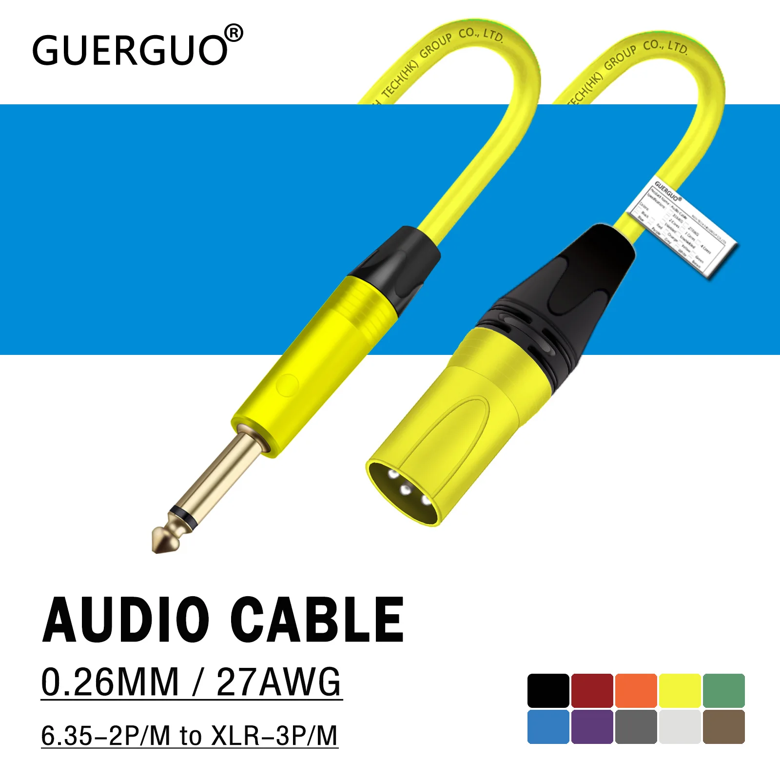 6,35 mm Mono-Stecker TS-Buchse auf 3-poliges XLR-Stecker/Buchse Audiokabel für Pro-Aufnahme, Verlängerung, Mikrofon, Kabel, Mixer, Lautsprecher, Verstärker, Live