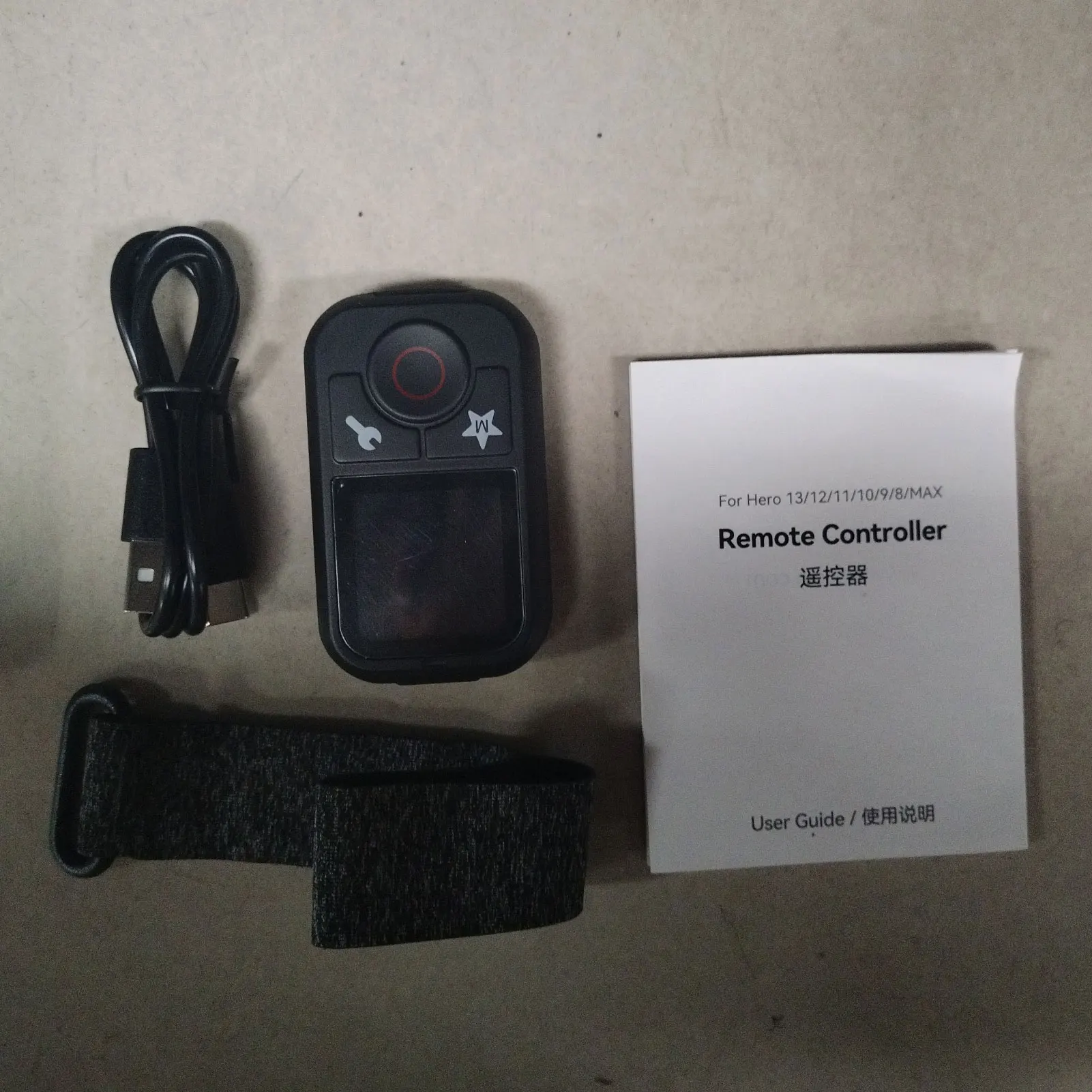 Wireless Smart Remote Control Camera Controller 60M Control Range Waterproof Replacement for GoPro Hero 13/12/11/10/9/8/MAX Buil