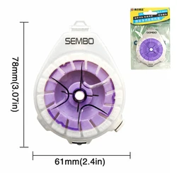 ZUKIBO Carbon Line Multifunctional Fishing Line Winding and Storage Box with Anti - Reversal Device (Purple)