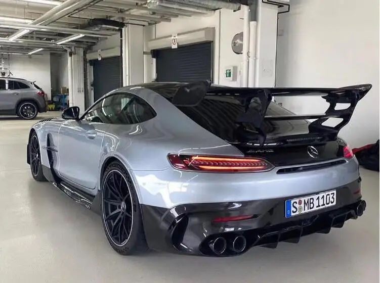 Real Carbon Fiber Rear Lip Wing Trunk Lip Spoiler For Mercedes Benz Amg Gt Gts Gtc Gtr Coupe