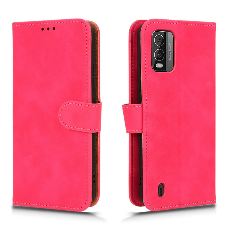 Fit in Nokia C210 Luxury skin Feel Cow Pattern Flap wallet Leather Cover Case skin PU for NokiaC210 Nokia C210 Phone Case