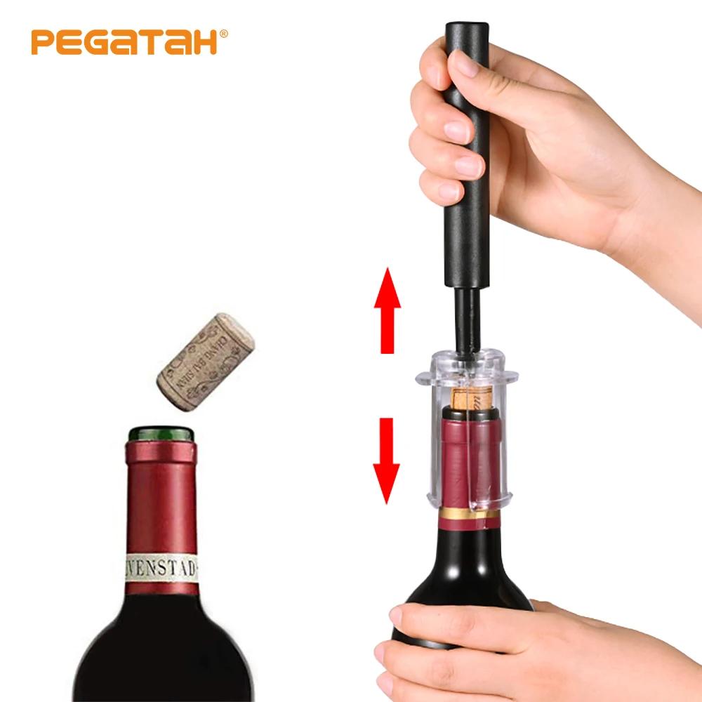 AirPumpWineBottleOpenerAirPressureVacuumStainlessSteelPin