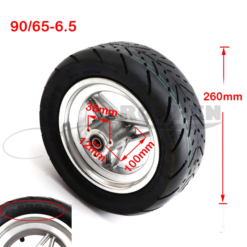 

90/65-6.5 Tire 11inch Road Tubeless Vacuum alloy wheels for Zero 11X Scooter Dualtron Thunder Electric