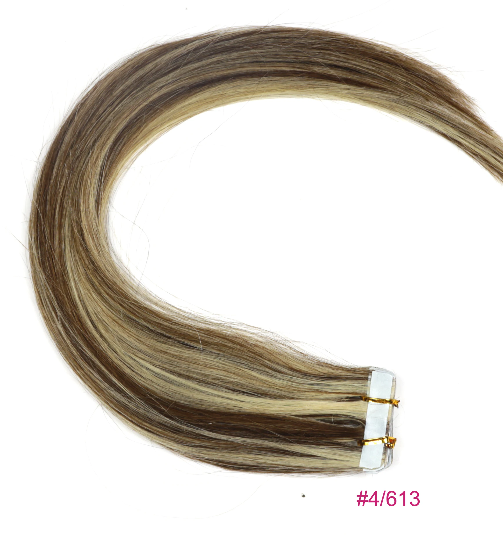 Machine Made Remy Tape Hair Human Hair Extensions 30g-70g 14" 16" 18" 20" 22" 24" 20pcs/pack Tape In Skin Weft ZZHAIR