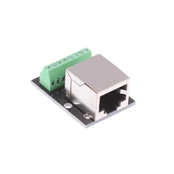 Enhanced RJ45 Double Female Network Adapter Board - Converts 3.5 - Pitch Terminal to 8P Network Connection (Single port)