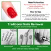 10ml Gel Nail Polish Remover, Quickly Easily Removes Uv Gel Polishes Within 2-5 Minutes, Magic Soak-Off Quick Nail Glue Remover 3