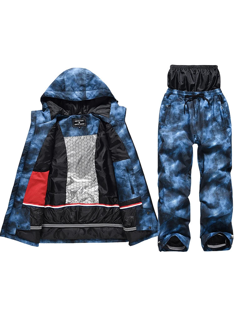 Women's Ski Jacket Snowboard and Skiing Snowwear Men's Ski Set Winter Snow Suit Warm Pants Waterproof Windproof Coat Outfits