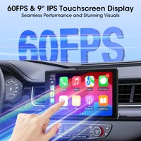 7/8/9'' Support Orientation & Portrait Car Mirror Radio Wireless Carplay Android Auto Multimedia Video Player Universal Screen 4